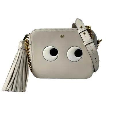 Pre-owned Anya Hindmarch Ivory Leather Shoulder Bag ()