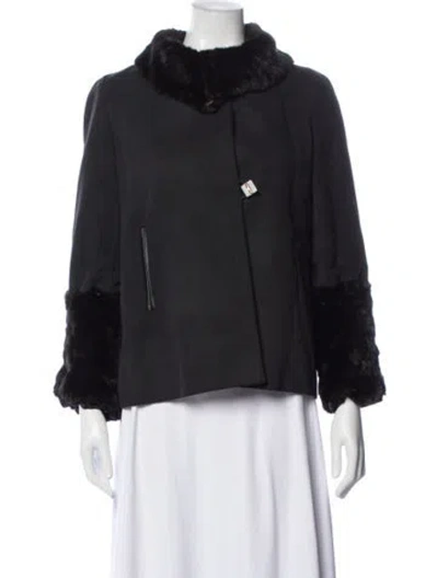 Pre-owned Anya Hindmarch Jacket In Black