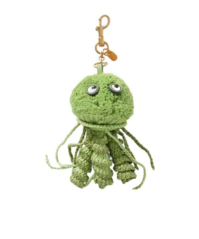 Anya Hindmarch Jellyfish Keychain In Green