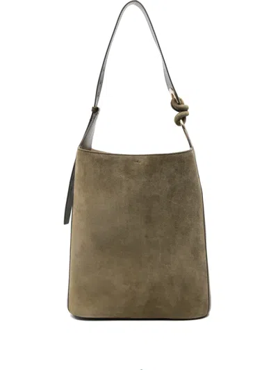 Anya Hindmarch Knot Detail Tote Bag In Green