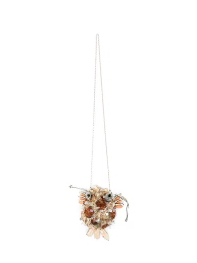 Anya Hindmarch Koi-fish Clutch Bag In Gold