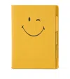 Anya Hindmarch Leather A4 Wink Document Holder In Yellow