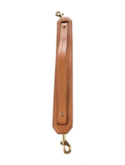 Pre-owned Anya Hindmarch Leather Bag Strap In Brown