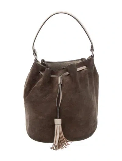 Pre-owned Anya Hindmarch Leather Bucket Bag In Brown