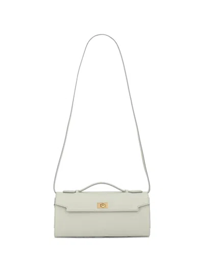 Anya Hindmarch Leather Clutch Bag In Blue