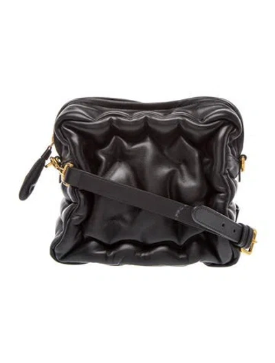 Pre-owned Anya Hindmarch Leather Crossbody Bag In Black