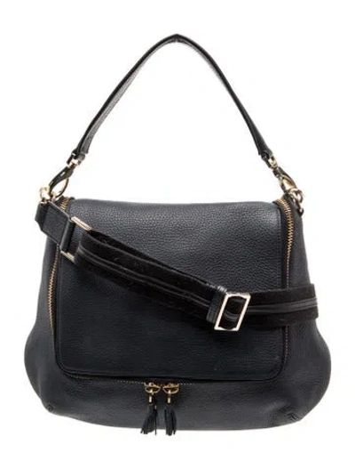 Pre-owned Anya Hindmarch Leather Crossbody Bag In Blue