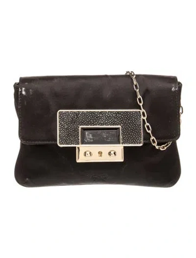 Pre-owned Anya Hindmarch Leather Portfolio In Black