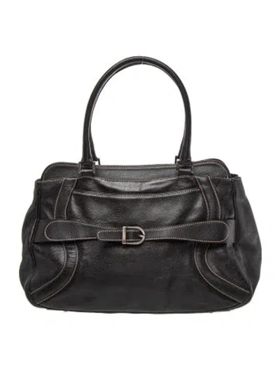 Pre-owned Anya Hindmarch Leather Shoulder Bag In Black