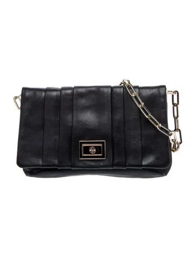 Pre-owned Anya Hindmarch Leather Shoulder Bag In Black