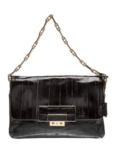 Pre-owned Anya Hindmarch Leather Shoulder Bag In Brown