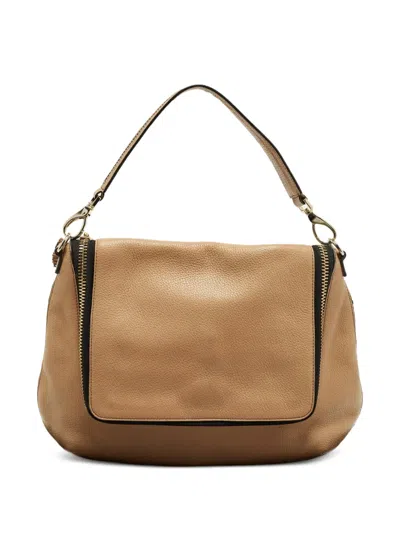 Pre-owned Anya Hindmarch Leather Shoulder Bag In Brown