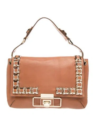 Pre-owned Anya Hindmarch Leather Shoulder Bag In Brown