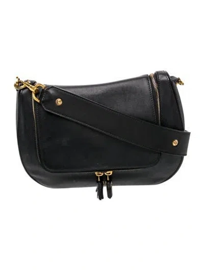 Pre-owned Anya Hindmarch Leather Shoulder Bag In Grey