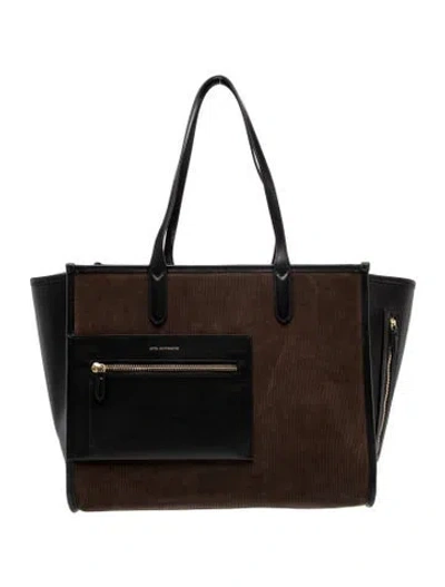 Pre-owned Anya Hindmarch Leather Tote In Brown
