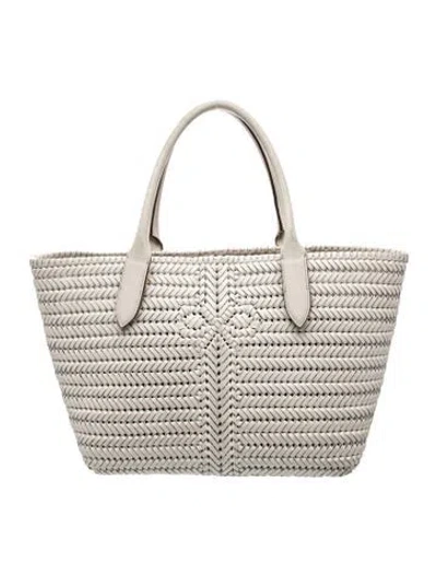 Pre-owned Anya Hindmarch Leather Tote In Gray