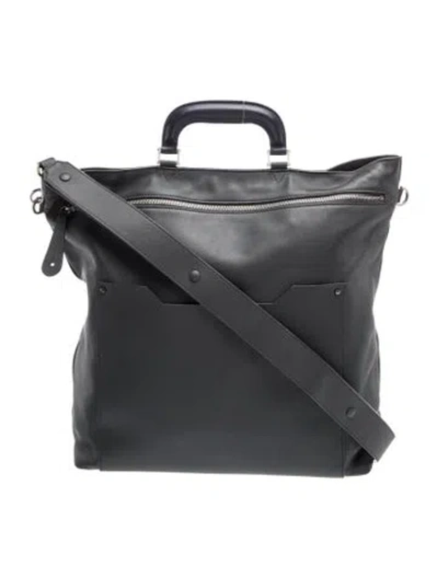Pre-owned Anya Hindmarch Leather Tote In Grey