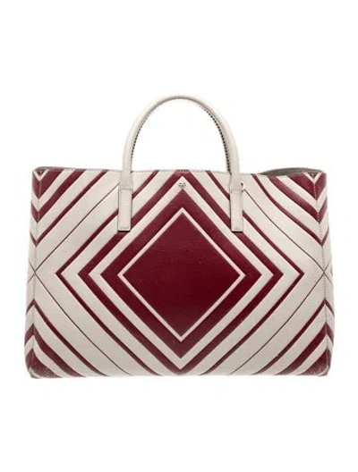 Pre-owned Anya Hindmarch Leather Tote In Multi