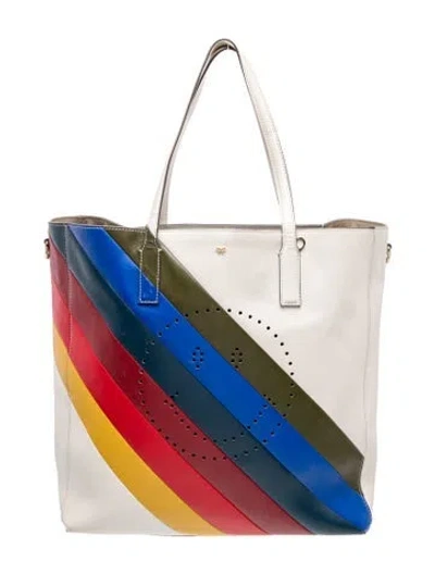 Pre-owned Anya Hindmarch Leather Tote In Neutral