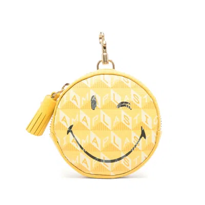 Anya Hindmarch Lemon Coin Purse In Yellow
