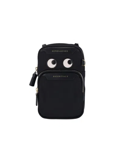 Anya Hindmarch "logo Essentials" Shoulder Bag Black