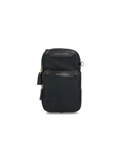 Anya Hindmarch 'logo Essentials' Shoulder Bag In Black  