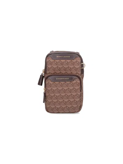 Anya Hindmarch 'logo Essentials' Shoulder Bag In Brown