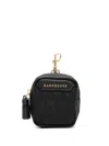 Anya Hindmarch Logo-jacquard Earphones Pouch In Black