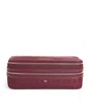Anya Hindmarch Logo Jacquard Make-up Pouch In Brown