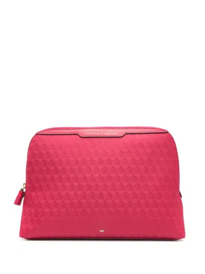 Anya Hindmarch Lotions And Potions Makeup Bag In Pink | ModeSens