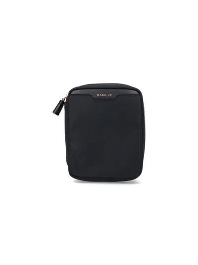Anya Hindmarch "make Up Folio" Tricky Pouch In Black  