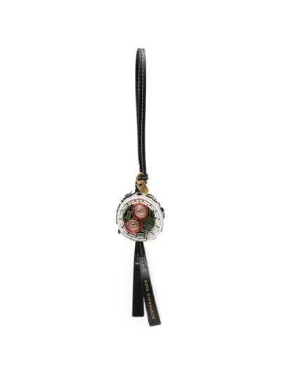 Anya Hindmarch Maki Sushi Bag Charm In Black