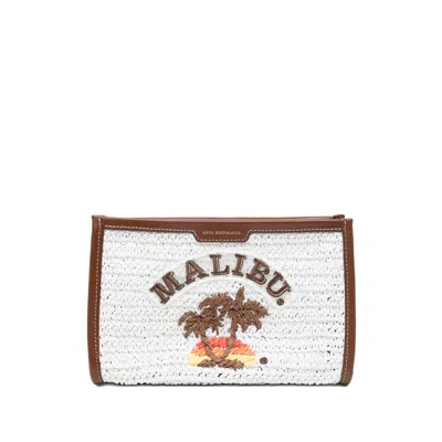 Anya Hindmarch Malibu Clutch Bag In White