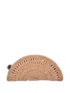 Anya Hindmarch Medium Tassel-charm Clutch In Neutral