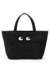 Anya Hindmarch Women Black Nylon Mini Eyes Handbag In Black