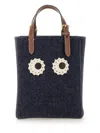 Anya Hindmarch Mini Eyes Tote Bag In Blue