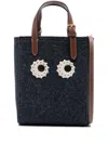 Anya Hindmarch Mini Eyes Tote Bag In Blue