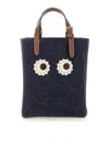 Anya Hindmarch Mini Eyes Tote Bag In Blue