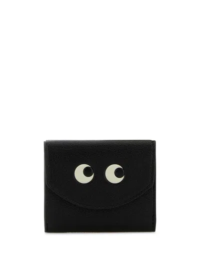 Anya Hindmarch Mini Eyes Wallet In Black