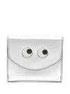 Anya Hindmarch Mini Eyes Wallet In Silver