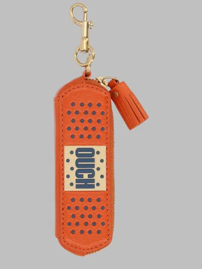 Anya Hindmarch Mini Key Holder In Orange