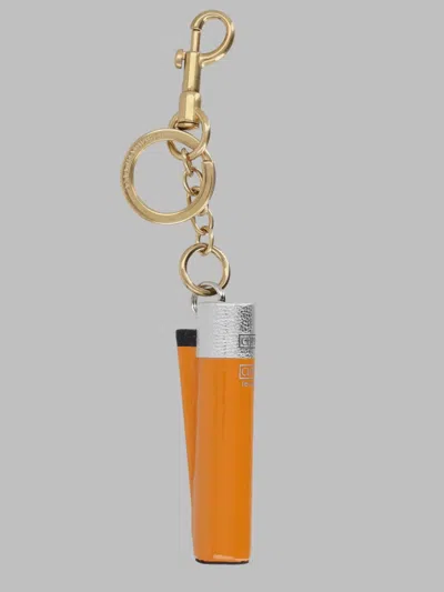 Anya Hindmarch Mini Key Holder In Orange