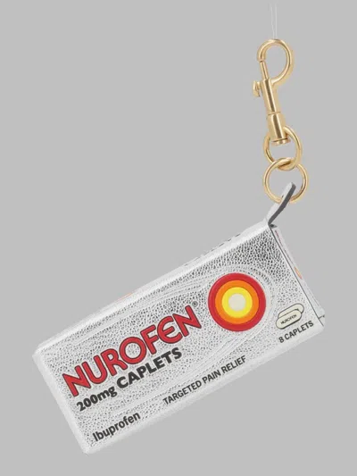 Anya Hindmarch Mini Key Holder In Silver