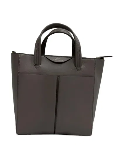 Pre-owned Anya Hindmarch Mini Nevis Tote Bag In Gray