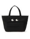 Anya Hindmarch Mini Eyes E/w Tote Bag In Black