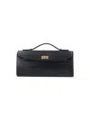 Anya Hindmarch Mortimer Top-handle Clasp Clutch In Black