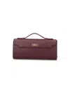 Anya Hindmarch Structured Brown Handbag With Clean Lines In Burgundy