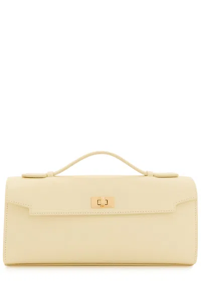 Anya Hindmarch Mortimer Leather Clutch In Nude