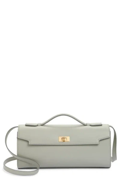 Anya Hindmarch Mortimer Leather Clutch In Gray
