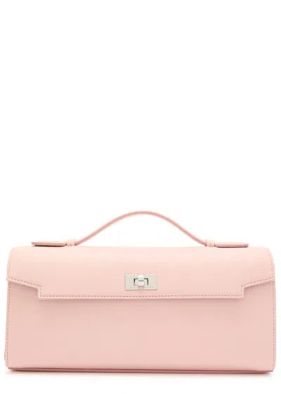 Anya Hindmarch Mortimer Leather Clutch In Pink